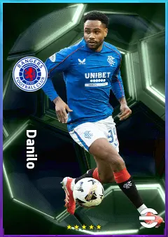 Danilo eFootball 2026 player card, 79 OVR CF