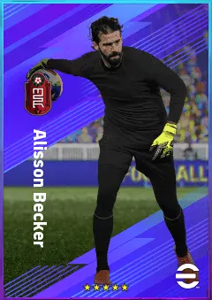 Alisson Becker eFootball 2026 player card, 84 OVR GK