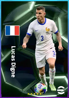 Lucas Digne eFootball 2026 player card, 80 OVR LB