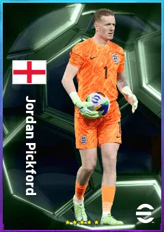 Jordan Pickford eFootball 2026 player card, 83 OVR GK