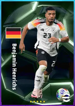 Benjamin Henrichs eFootball 2026 player card, 80 OVR RB