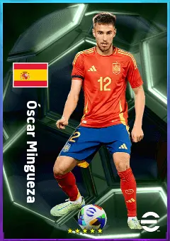 Óscar Mingueza eFootball 2026 player card, 80 OVR RB