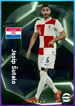 Josip Šutalo eFootball 2026 player card, 82 OVR CB