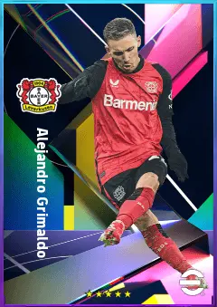 Alejandro Grimaldo eFootball 2026 player card, 83 OVR LB