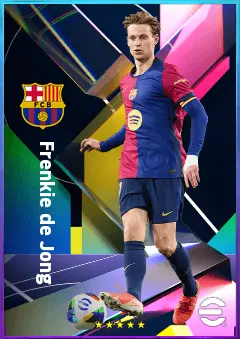 Frenkie de Jong eFootball 2026 player card, 83 OVR CMF