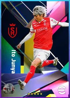 Ito Junya eFootball 2026 player card, 80 OVR RWF