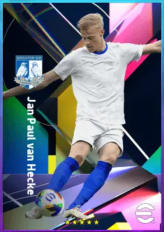 Jan Paul van Hecke eFootball 2026 player card, 81 OVR CB