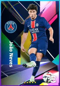 João Neves eFootball 2026 player card, 83 OVR CMF