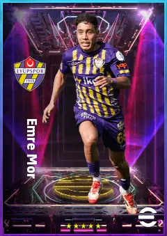 Emre Mor eFootball 2026 player card, 78 OVR RWF