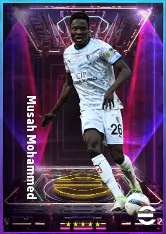 Musah Mohammed eFootball 2026 player card, 76 OVR CMF