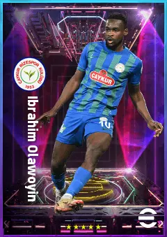 Ibrahim Olawoyin eFootball 2026 player card, 81 OVR AMF