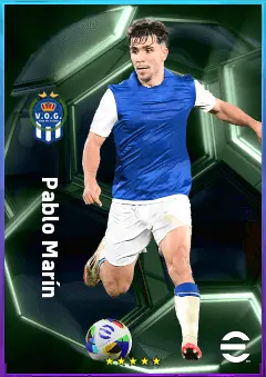 Pablo Marín eFootball 2026 player card, 77 OVR AMF