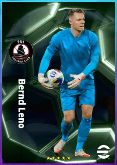 Bernd Leno eFootball 2026 player card, 81 OVR GK
