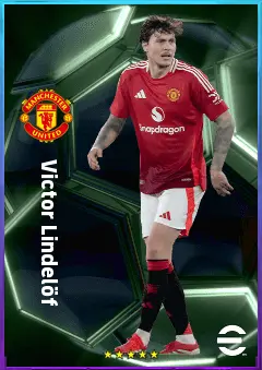 Victor Lindelöf eFootball 2026 player card, 81 OVR CB