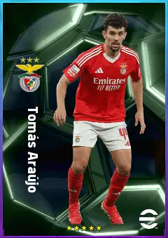 Tomás Araújo eFootball 2026 player card, 82 OVR CB