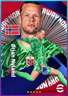 Ørjan Nyland eFootball 2026 player card, 79 OVR GK