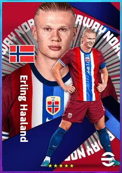 Erling Haaland eFootball 2026 player card, 86 OVR CF
