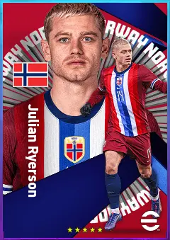 Julian Ryerson eFootball 2026 player card, 81 OVR LB