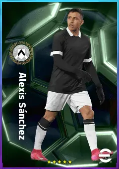 Alexis Sánchez eFootball 2026 player card, 80 OVR CF