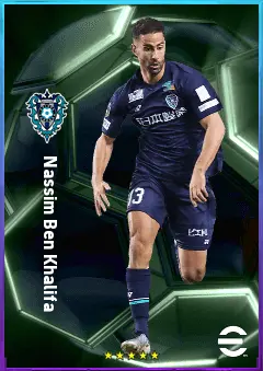 Nassim Ben Khalifa eFootball 2026 player card, 76 OVR CF