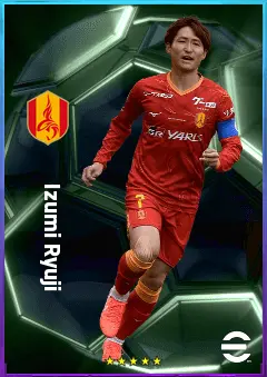 Izumi Ryuji eFootball 2026 player card, 76 OVR LMF