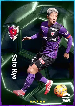 Sato Kyo eFootball 2026 player card, 75 OVR LB