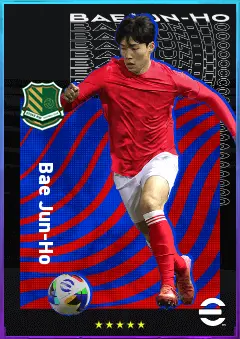 Bae Jun-Ho eFootball 2026 player card, 77 OVR LWF