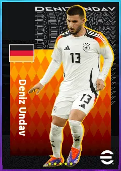 Deniz Undav eFootball 2026 player card, 82 OVR CF
