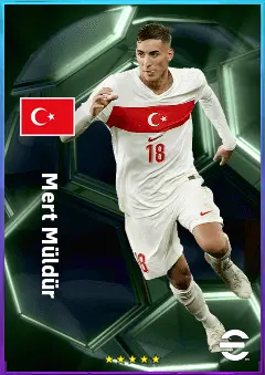 Mert Müldür eFootball 2026 player card, 78 OVR RB