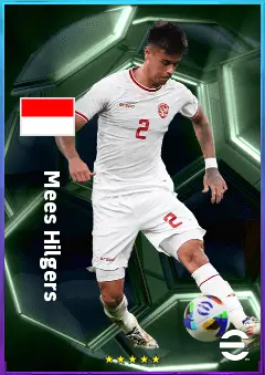 Mees Hilgers eFootball 2026 player card, 78 OVR CB