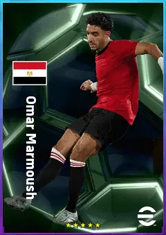 Omar Marmoush eFootball 2026 player card, 82 OVR CF