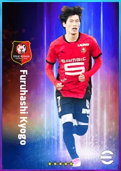 Furuhashi Kyogo eFootball 2026 player card, 80 OVR CF