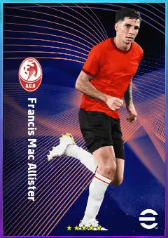 Francis Mac Allister eFootball 2026 player card, 78 OVR DMF