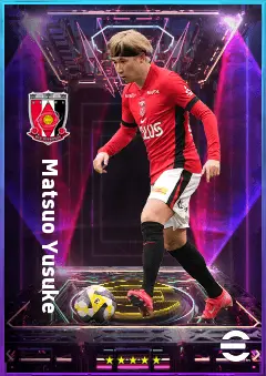 Matsuo Yusuke eFootball 2026 player card, 76 OVR LMF