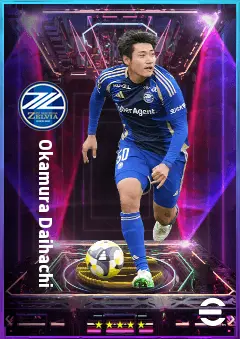 Okamura Daihachi eFootball 2026 player card, 78 OVR CB