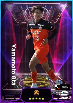 Yamamoto Ota eFootball 2026 player card, 76 OVR CF