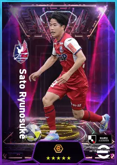 Sato Ryunosuke eFootball 2026 player card, 75 OVR AMF