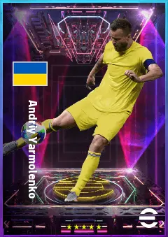 Andriy Yarmolenko eFootball 2026 player card, 80 OVR RWF
