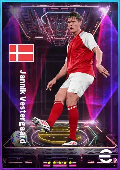 Jannik Vestergaard eFootball 2026 player card, 78 OVR CB