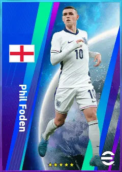 Phil Foden eFootball 2026 player card, 84 OVR RWF