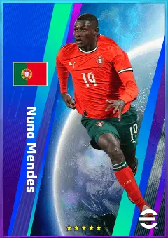 Nuno Mendes eFootball 2026 player card, 83 OVR LB