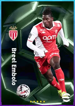 Breel Embolo eFootball 2026 player card, 81 OVR CF
