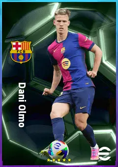Dani Olmo eFootball 2026 player card, 83 OVR AMF
