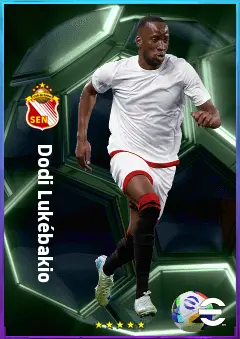 Dodi Lukébakio eFootball 2026 player card, 81 OVR RWF