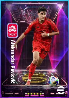Aleksandar Pavlović eFootball 2026 player card, 84 OVR DMF