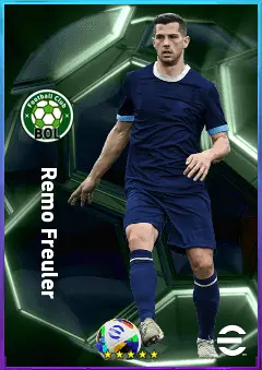 Remo Freuler eFootball 2026 player card, 80 OVR CMF