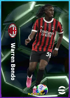 Warren Bondo eFootball 2026 player card, 76 OVR CMF