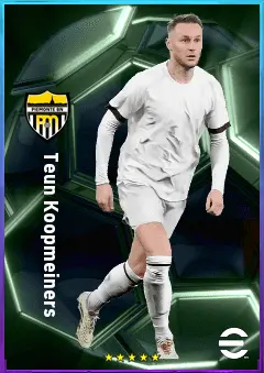 Teun Koopmeiners eFootball 2026 player card, 82 OVR DMF