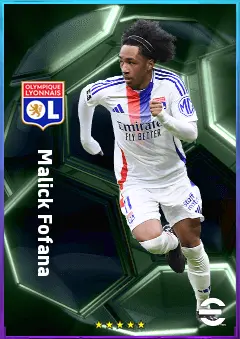 Malick Fofana eFootball 2026 player card, 80 OVR LMF