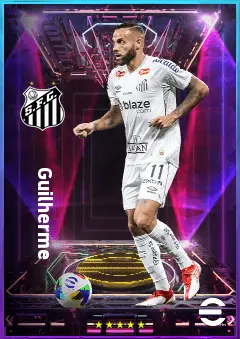 Guilherme eFootball 2026 player card, 77 OVR LWF